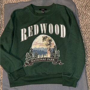 Green Redwood National Park Sweater